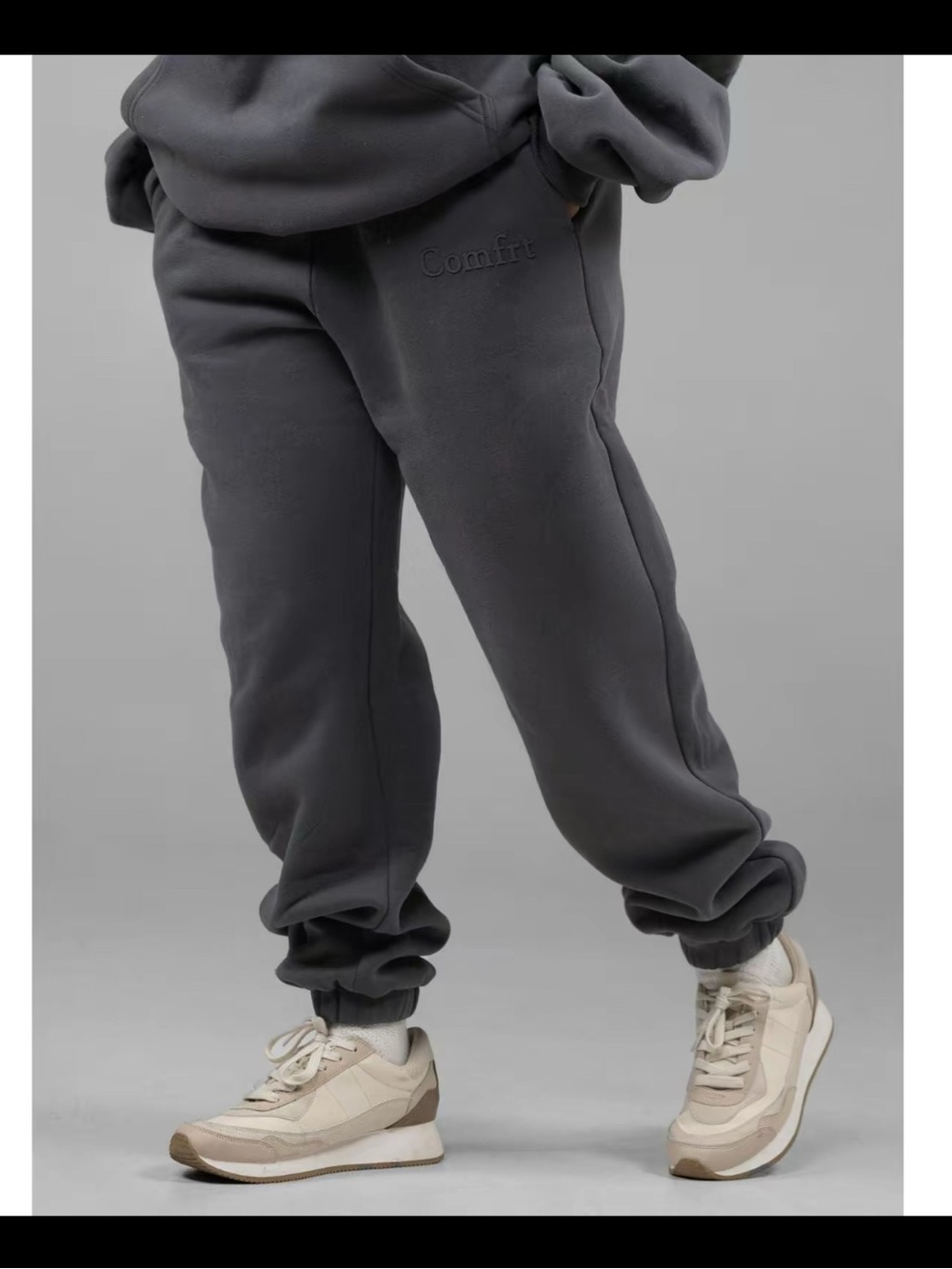 Comfit Oversized Minimalist Sweatpants in Steel